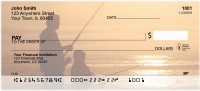 Fishing Silhouettes Personal Checks | GCB-47