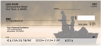 Fishing Silhouettes Personal Checks | GCB-47