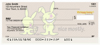 It's Happy Bunny Nice Mostly Personal Checks | IHB-06