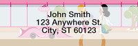 Sophisticated City Girl Rectangle Address Labels | LRGIR-01