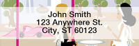 Sophisticated City Girl Rectangle Address Labels | LRGIR-01