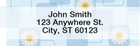 Daisies Rectangle Address Labels | LROPC-05