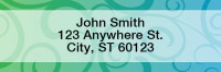 Swirls Rectangle Address Labels | LROPC-10