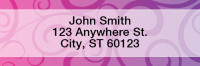 Swirls Rectangle Address Labels | LROPC-10