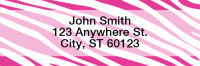 Zebra Pattern Rectangle Address Labels | LROPC-11