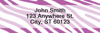 Zebra Pattern Rectangle Address Labels | LROPC-11