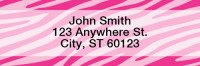 Zebra Pattern Rectangle Address Labels | LROPC-11