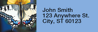 More Butterflies in Nature Rectangle Address Labels | LRRANI-51