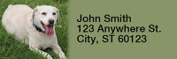 Yellow Labradors Rectangle Address Labels | LRRDOG-10
