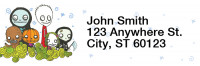 Dr. Krinkles' Creep Kids II Rectangle Address Labels | LRRDRK-02