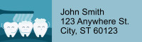 Fun at the Dentist Address Labels | LRRFUN-012