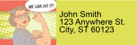 Girl Power Address Labels | LRRFUN-018