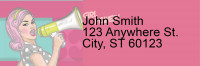 Girl Power Address Labels | LRRFUN-018