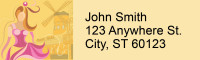 Moulin Rouge Address Labels | LRRFUN-020