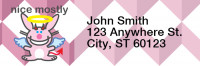 It's Happy Bunny Nice Mostly Rectangle Address Labels | LRRIHB-06
