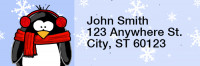 Jen Goode's Penguins Rectangle Address Labels | LRRJEN-01