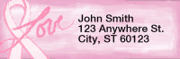 Jen Goode's Pink Ribbons Rectangle Address Labels | LRRJEN-02
