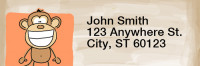 Jen Goode's Monkeys Rectangle Address Labels | LRRJEN-05