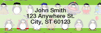 Jen Goode's Penguin Personalities Rectangle Address Labels | LRRJEN-06