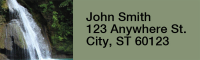 Waterfalls Narrow Address Labels | LRRNAT-12