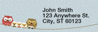 Owls Rectangle Address Labels | LRROPC-13