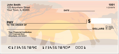 Safari Sunrise Personal Checks | ANI-019