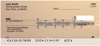 Ducks on a Golden Pond Personal Checks | ANI-65