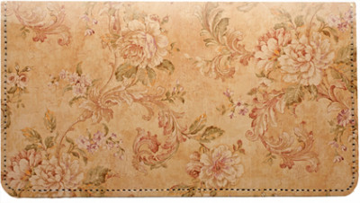 Vintage Baroque Leather Checkbook Cover | CDP-FLO97