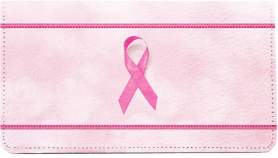 Pink Support Ribbon Leather Cover | CDP-OPC01