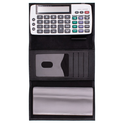 Black Tri-fold Calculator Cover | CLPCA-02
