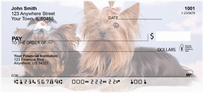 Yorkshire Double Trouble Personal Checks | DOG-25