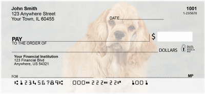 Cuddly Cocker Puppies Personal Checks | DOG-66