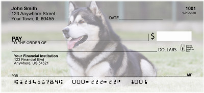 Alaskan Malamute Personal Checks | DOG-91