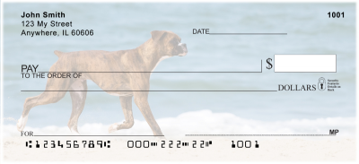 Boxer Dogs Personal Checks | EVC-30