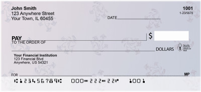 Floral Prints Personal Checks | EVC-56