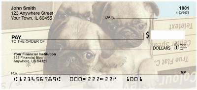 Pug Mugs Personal Checks | EVC-81