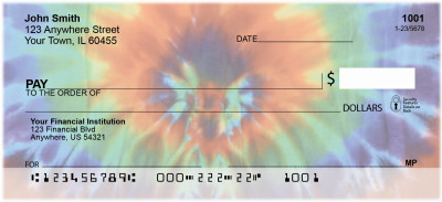 Tickled by Tie Dye Personal Checks | EVC-91