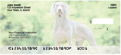 Weimaraner Dog Personal Checks | EVC-96