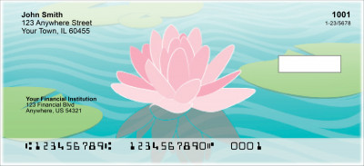 Water Lilies Personal Checks | FLO-004