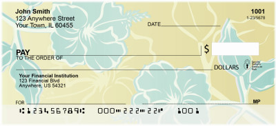 Stylistic Flowers Personal Check | FLO-95