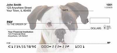Boxer Puppies Personal Checks | GCA-03