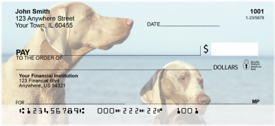 Weimaraner Personal Checks | GCA-07