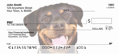 Rottweiler Personal Checks | GCA-24