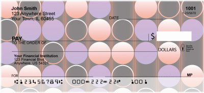 Pink Bubbles Personal Checks | GCA-65
