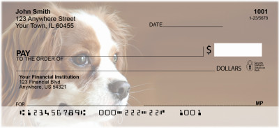 Cavalier King Charles Spaniel Personal Checks | GCB-18