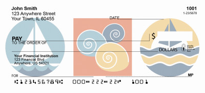 Beach Water Icons Personal Checks | GCB-19