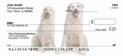 Great Pyrenees Personal Checks | GCB-42