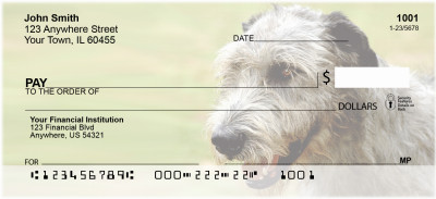 Irish Wolfhound Personal Checks | GCB-43