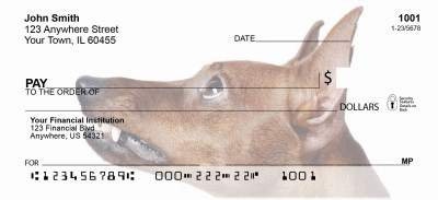 Miniature Pinscher Personal Checks | GCB-49