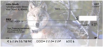 Wolves Personal Checks | GCB-52